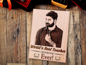 Personalized Engraved Wooden Plaque Gift for Teachers