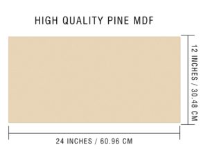 Pine MDF Boards for Art and Craft  (Set of 12, Size – ...