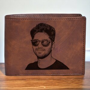 Personalized Photo Wallet for Men (Brown)