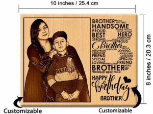 Personalized Engraved Wooden Frame with Photo Gift For Best ...