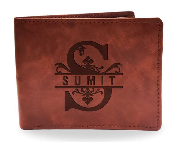 Brown Name Wallet