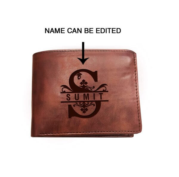 Brown Name Wallet