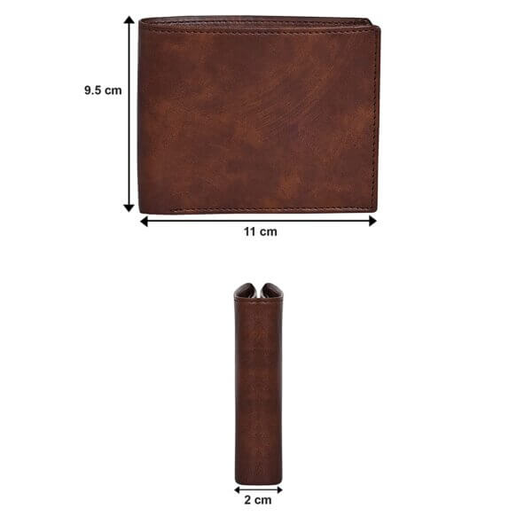 Brown Men's Wallet Size