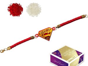 Super Heroes Bracelet Incredible Rakhi for Nephew with Roli Chawal