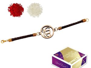 Ek Onkar Bracelet Incredible Rakhi for Veer Ji with Roli Cha...