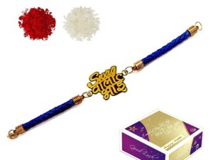 Swag Wala Bhai Bracelet Incredible Rakhi for Brother (Gold Acrylic)