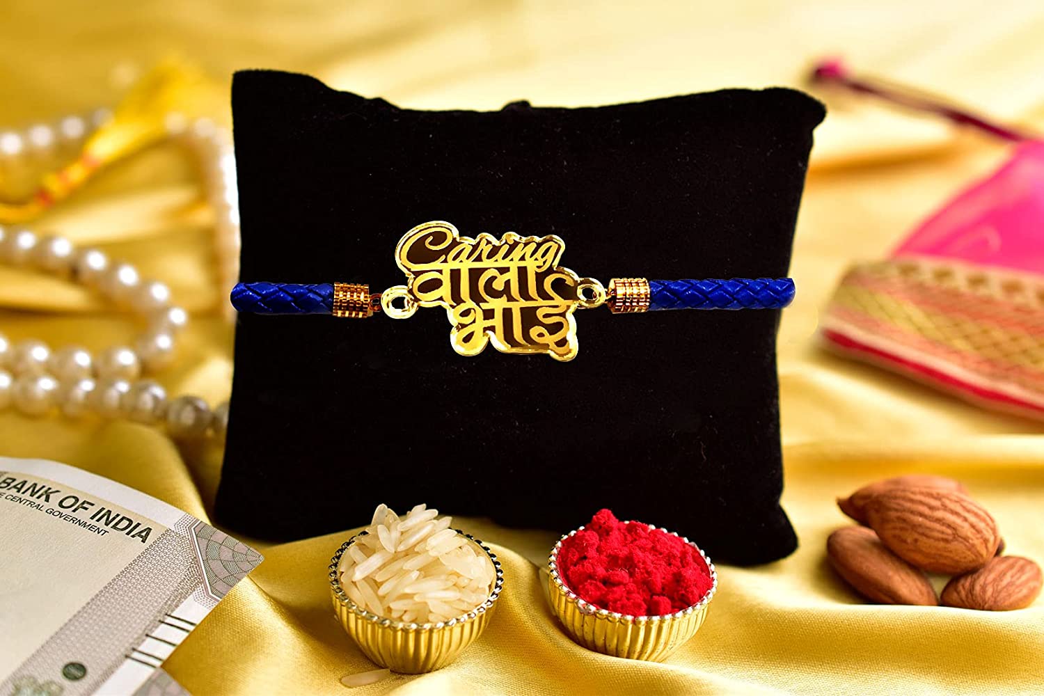 Buy Om Golden Bracelet Rakhi & Cadbury Silk Chocolates Online at Best Price  | Distacart