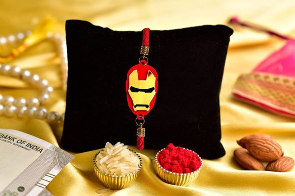 Iron Man Designer Bracelet Rakhi for Kids