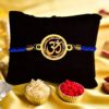 Gold Plated OM Designer Bracelet Rakhi