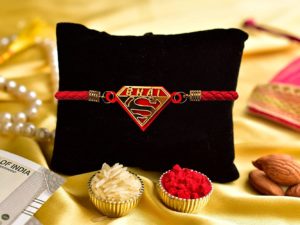 Super Bhai Bracelet Incredible Rakhi for Best Bro with Roli Chawal