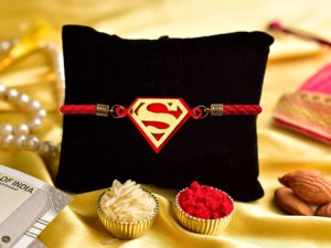 Super Man Designer Bracelet Incredible Rakhi for Brother wit...