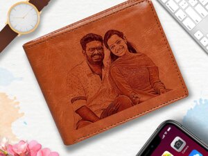 Personalized Photo Man Made Leather Wallets for Men (Ta...