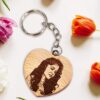 Wooden Personalized Photo Keychain