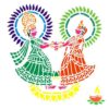 Radha Krishna Stencil