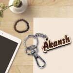 Customized Name Keychain for Girls or Boys (Wood)