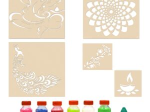 Rangoli Stencils for Floor Big Diwali Decoration with 6 Diff...