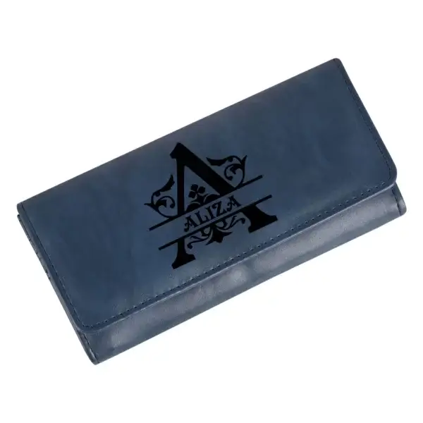 blue wallet