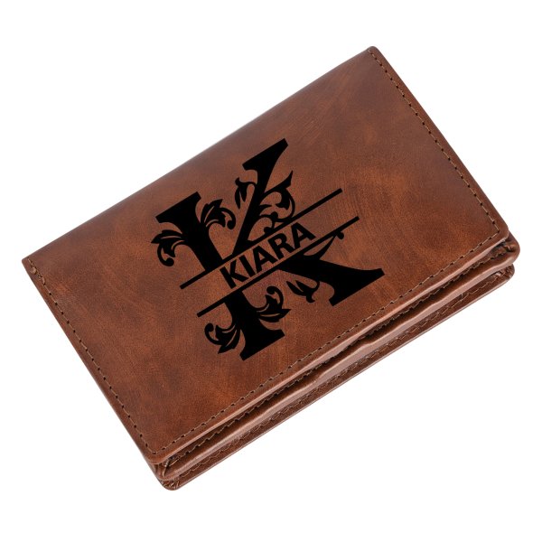 Brown Name Ladies Wallet