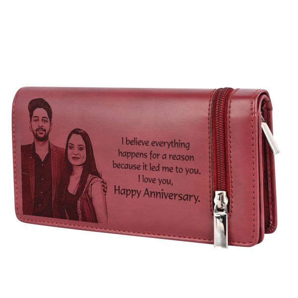 Photo Engraved Cherry Wallet