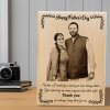 Happy Father's Day Engraved Wooden Photo Frame