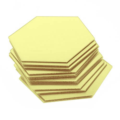 Gold Hexagon Small