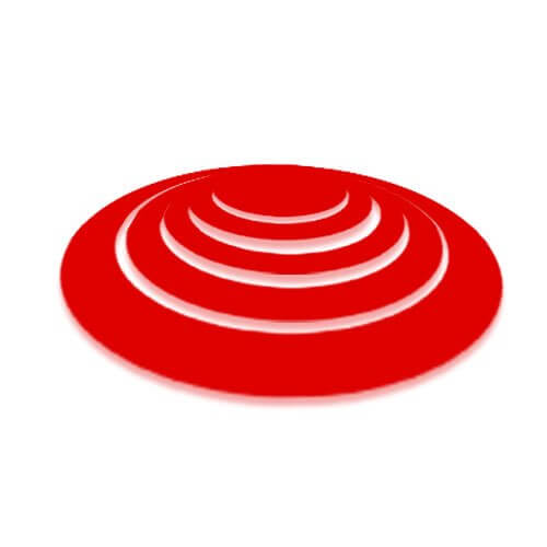 Round Red Stickers