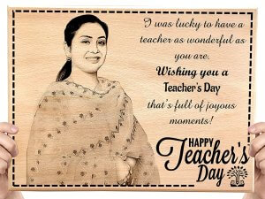 Teachers Day Gift for Mam Customized Engraved Photo Frame on...