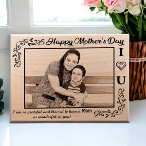 Happy Mother’s Day Customized Engraved Photo Plaque fo...