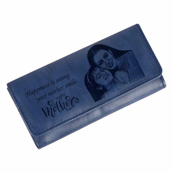 blue women's wallet