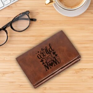 Personalized Vegan Leather Text Wallet For Mothers Day Gift ...