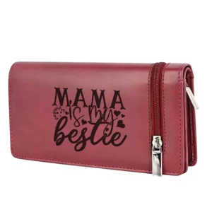 Unique Womens Wallets For Mom – Best Mothers Day Gift Idea (Vegan Leather, Red Cherry)