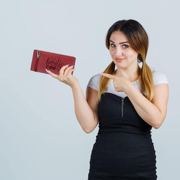 Model Image OF Cherry Wallet