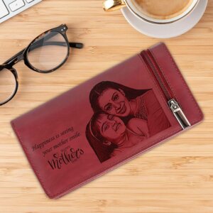 Personalized Vegan Leather Photo Wallet For Mothers Day Gift...