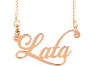 Customised Necklace with Name for Girls (18k Gold Plated)