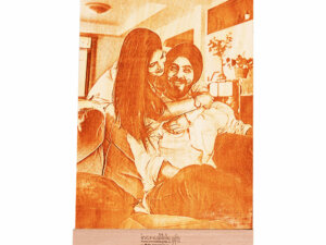Personalized Engraved Wooden Photo Frame For Couple (Medium,...