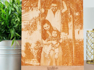 Personalized Engraved Wooden Photo Frame For Wife or Husband...