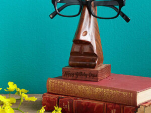 Personalized Wooden Eyeglass Holder or Spectacles Stand