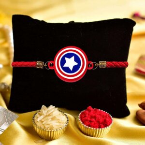 Captain America Designer Bracelet Incredible Rakhi