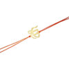 Gold Acrylic Ek Onkar Rakhi with thread