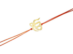 Gold Acrylic Ek Onkar Incredible Rakhi
