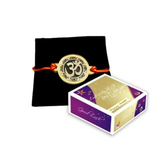 Acrylic Gold Plated Om Incredible Rakhi