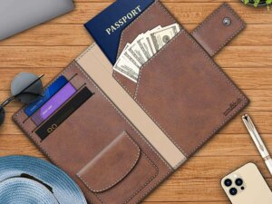 Passport Holder Wallet with Coin Pocket, Card Holder, Cash (...