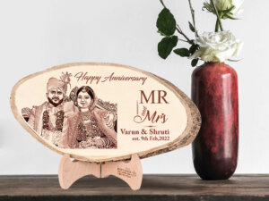 Personalized Engraved Natural Wood Photo Plank For All Occas...