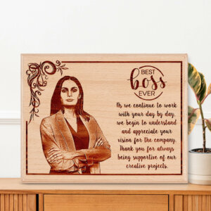 Gift For Colleague – Personalized Engraved Wooden Photo Frame