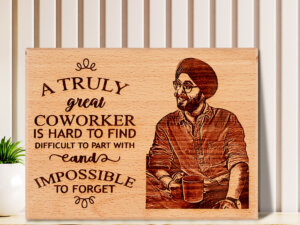 Farewell Gift – Personalized Engraved Wooden Photo Fra...