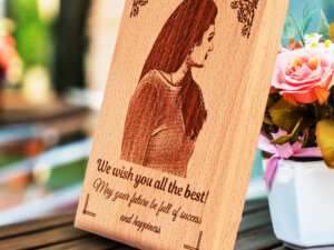 Gift For Farewell – Personalized Engraved Wooden Photo...