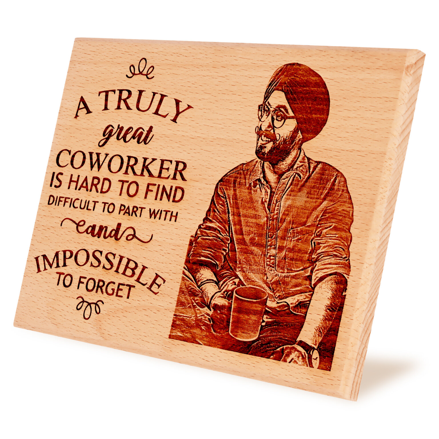 Farewell Gift Personalized Engraved Wooden Photo Frame Incredible Gifts