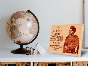 Farewell Gift – Personalized Engraved Wooden Photo Fra...