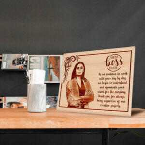 Gift For Colleague – Personalized Engraved Wooden Phot...