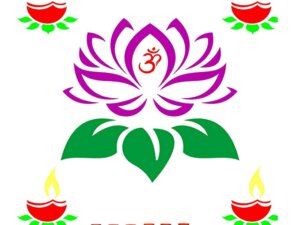 Combo of 2 Rangoli Stencils – Diya and Lotus Stencil f...